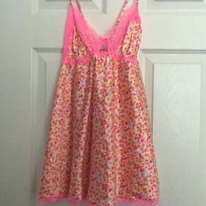 VS Pink Floral Nightgown